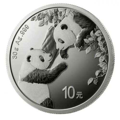 Silbermünzen kaufen China Panda 30 g 2023