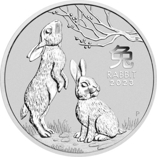 Silbermünzen kaufen Hase 1 oz 2023