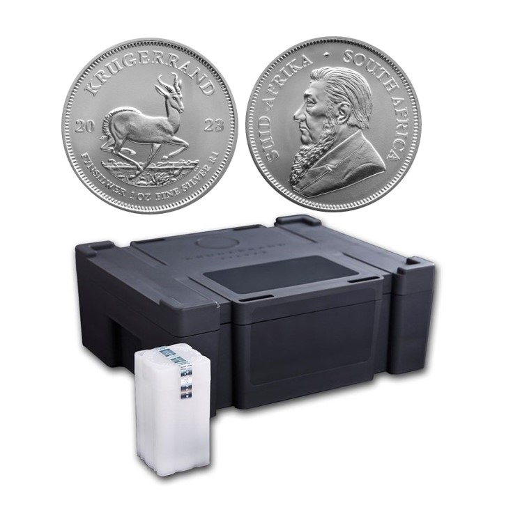 Aufbewahrungsbox geeignet für Silber Krügerrand Münzen zu 1 Unze 500 Stück