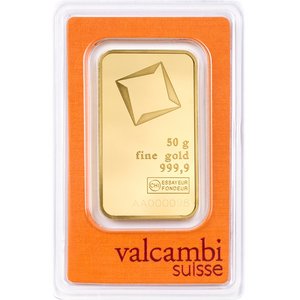 Goldbarren Kaufen Valcambi 50 g 999,9