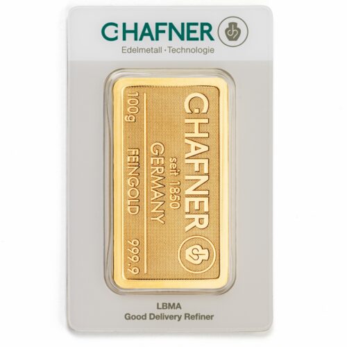 Goldbarren kaufen C.Hafner 100 g