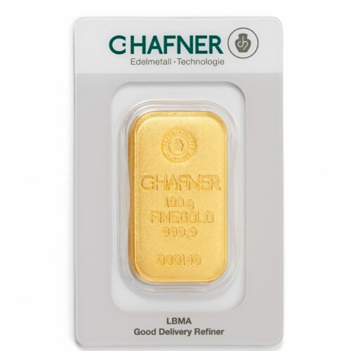 Goldbarren kaufen C.Hafner 100 g (gegossen)