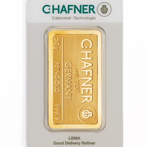 Goldbarren kaufen C.Hafner 50 g