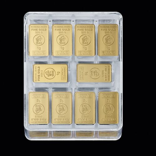 UnityBox 250 x 1 g Heimerle + Meule Goldbarren Fine gold 999,9 LBMA Zertifiziert kaufen oder verkaufen